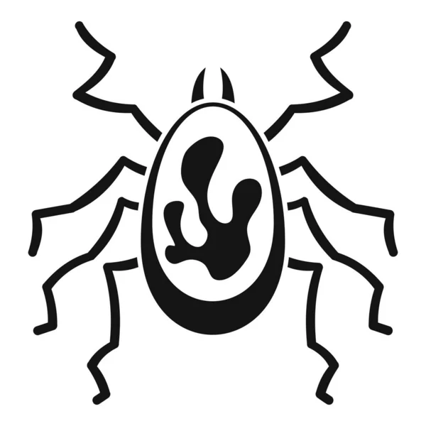 Εικονίδιο παράσιτο αράχνη, απλό στυλ — Διανυσματικό Αρχείο