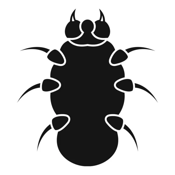 Danger bug icon, simple style — Stock Vector