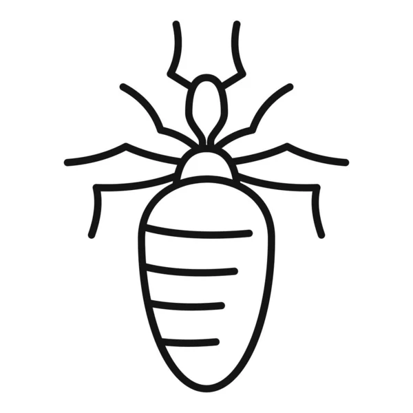 Rovar természet bug ikon, körvonalazott stílus — Stock Vector