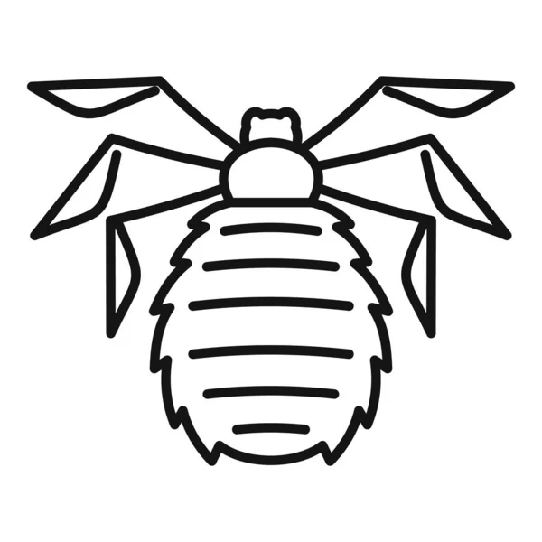 Skoglig insekt ikon, skissera stil — Stock vektor