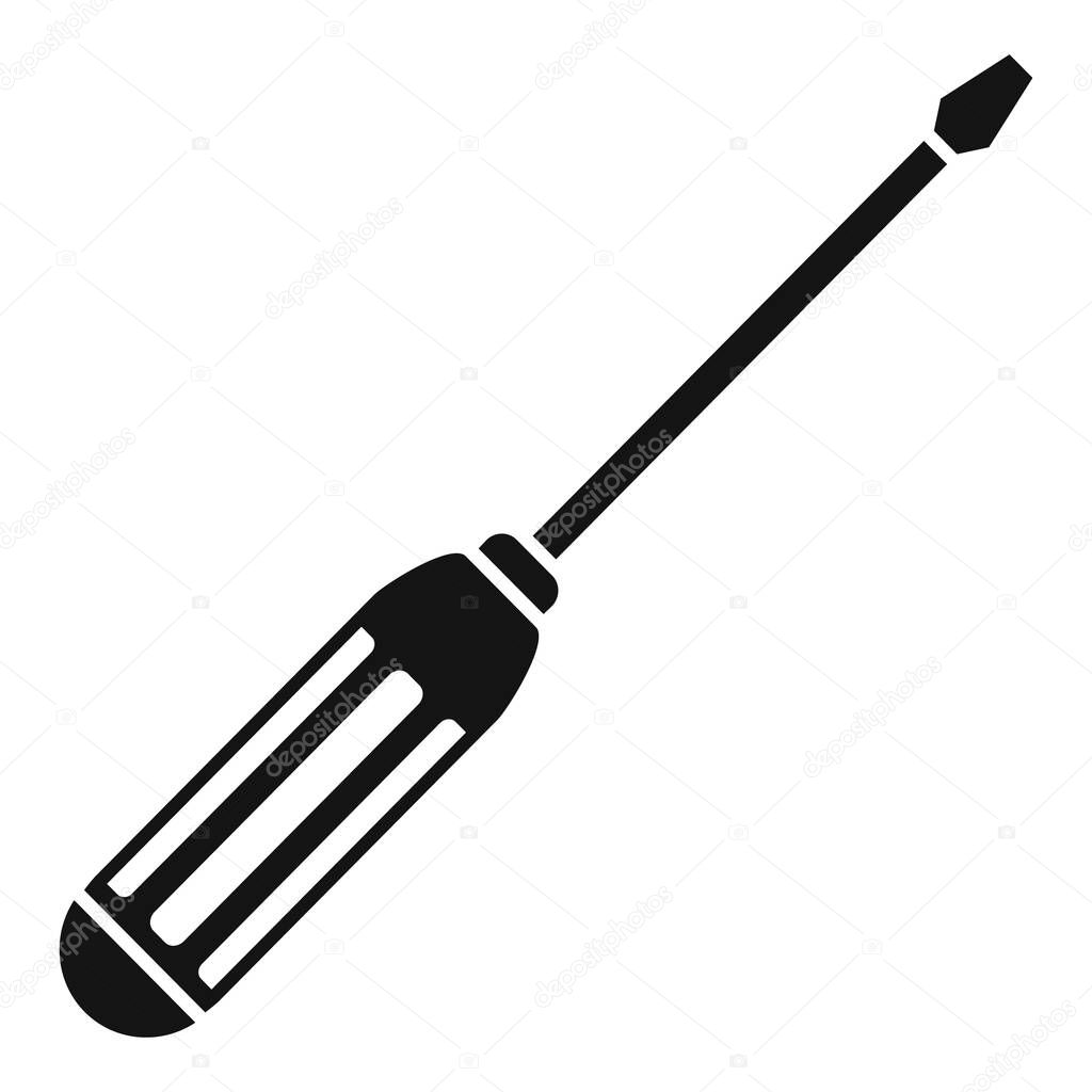 Screwdriver icon, simple style