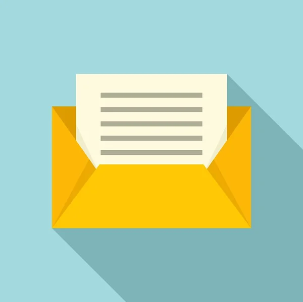 Icono de correo de marketing, estilo plano — Vector de stock