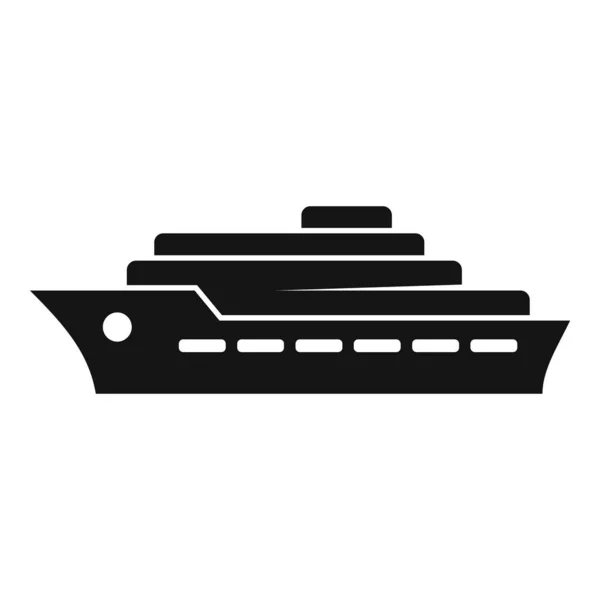 Dubai icono del barco, estilo simple — Vector de stock