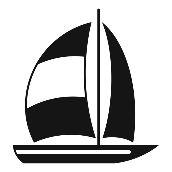 Yacht icône de Dubaï, style simple — Image vectorielle