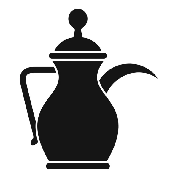 Icona della caffettiera araba, stile semplice — Vettoriale Stock