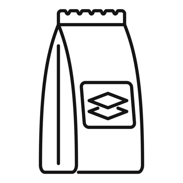 Tiles glue sack icon, outline style — Stock Vector