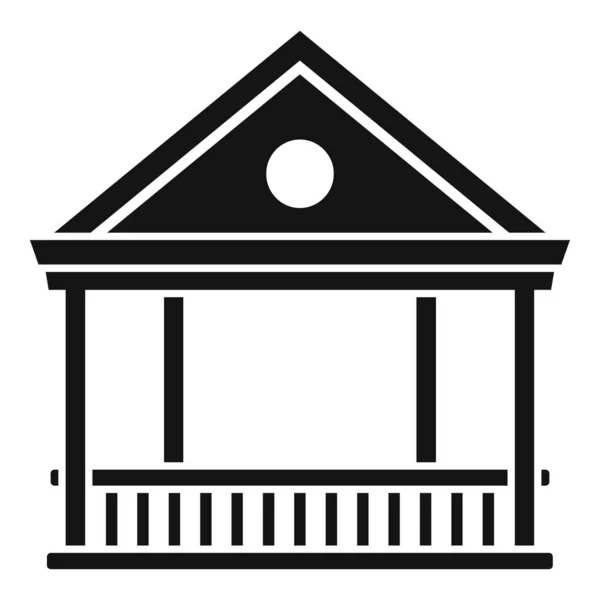 Icono de gazebo con alcohol, estilo simple — Vector de stock