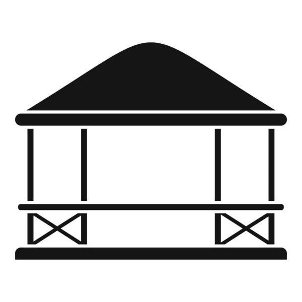 Icono de cenador de muebles, estilo simple — Vector de stock