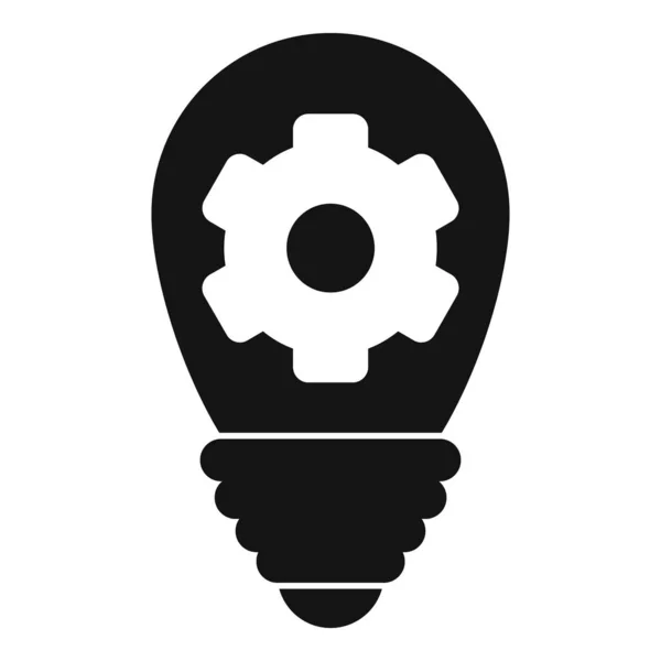 Innovation bulb idea icon, simple style — Stock Vector