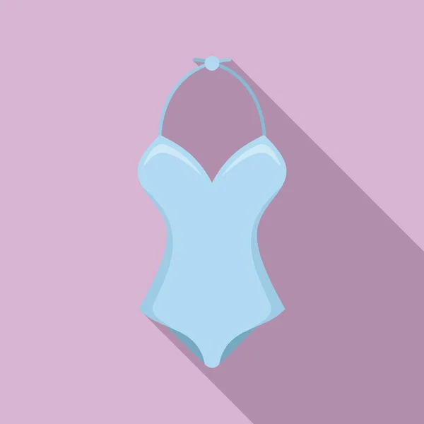 Maillot de bain icône, style plat — Image vectorielle