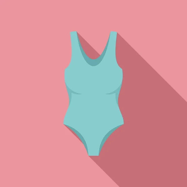 Icono de traje de baño de glamour, estilo plano — Vector de stock