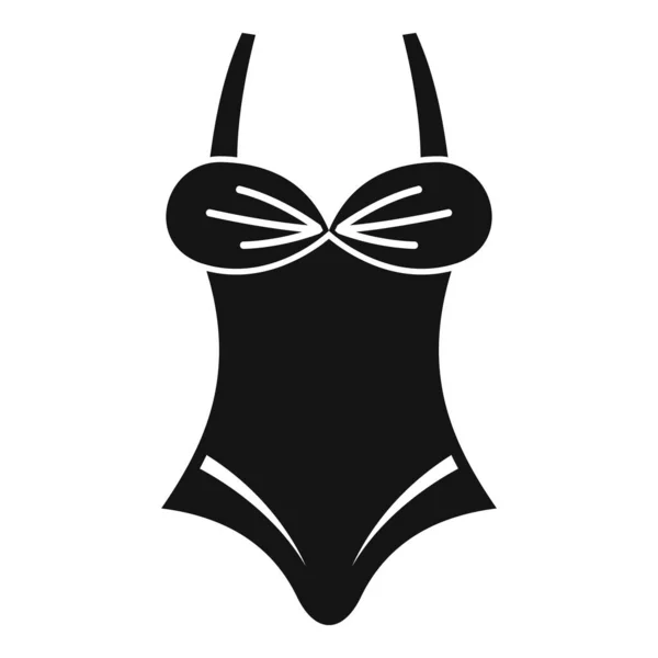 Icône de maillot de bain femme, style simple — Image vectorielle