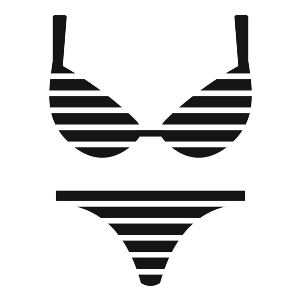 Icône de maillot de bain fille chaude, style simple — Image vectorielle