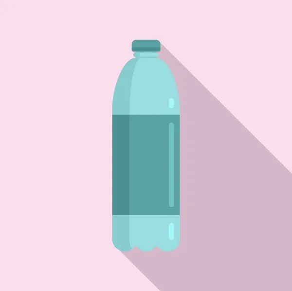 Överlevnad vatten flaska ikon, platt stil — Stock vektor