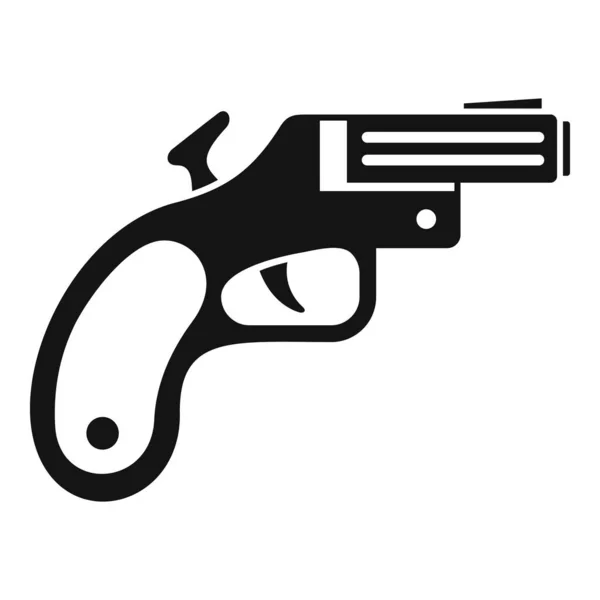 Flare pistol ikon, enkel stil — Stock vektor