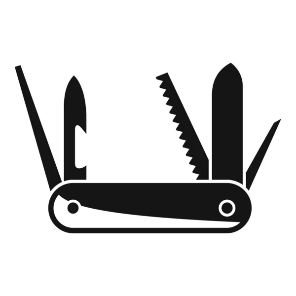 Survival knife icon, simple style — Stock Vector