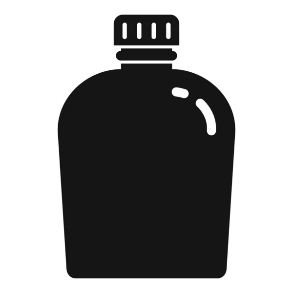 Icono de matraz de agua de supervivencia, estilo simple — Archivo Imágenes Vectoriales