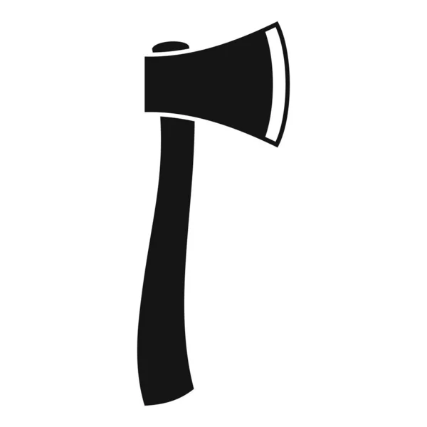 Survival axe icon, simple style — Stock Vector