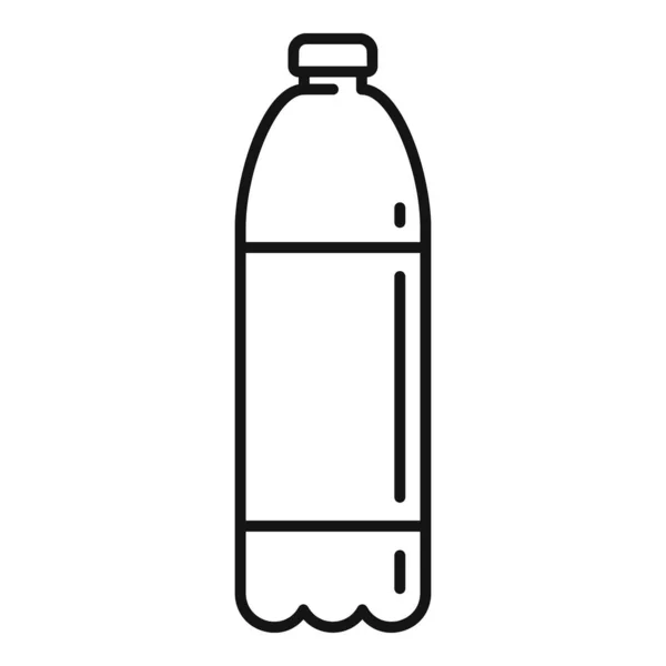 Überleben Wasserflasche Symbol, Umriss Stil — Stockvektor