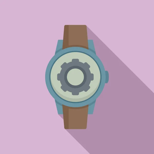 Father watch repair icon, flat style