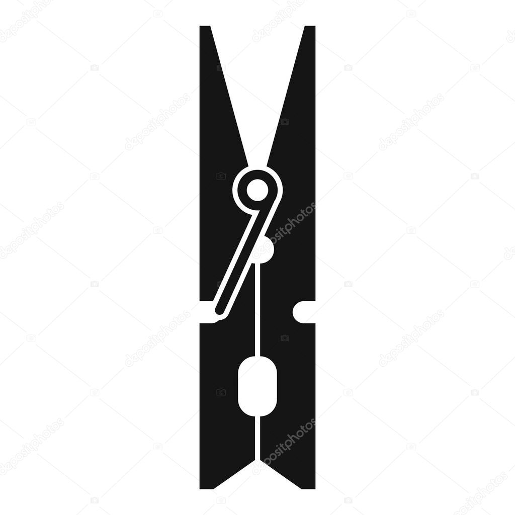 Hang clothes pin icon, simple style