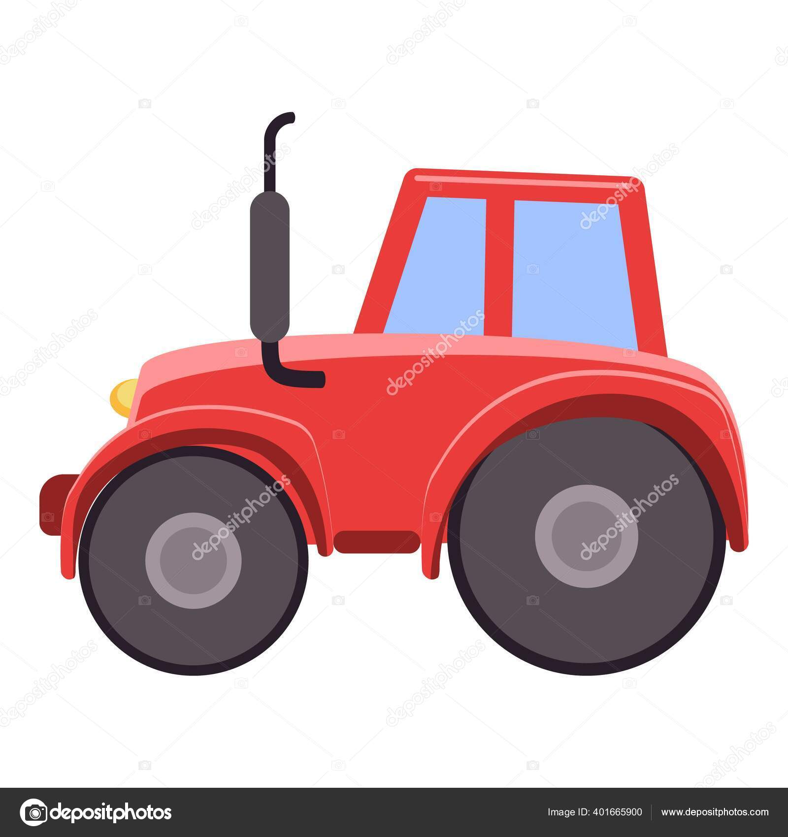 Icone Tracteur Agricole Style Dessin Anime Image Vectorielle Par Anatolir C Illustration