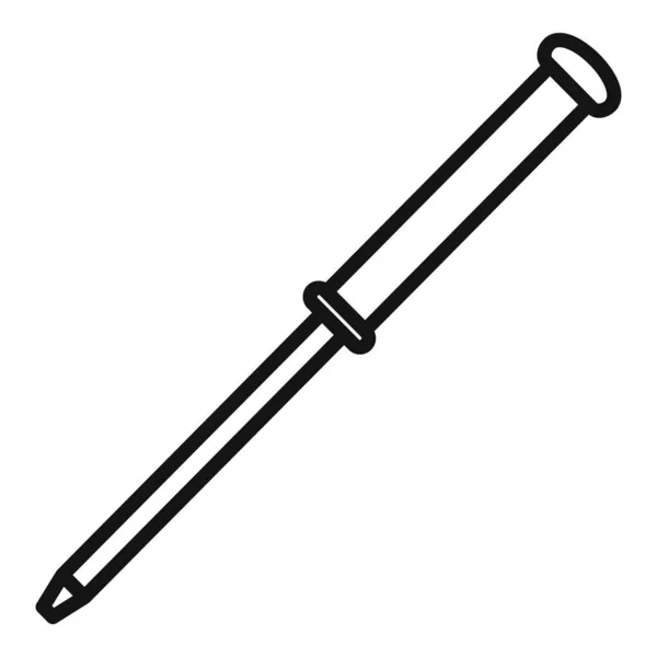 Assista ícone de chave de fenda de reparação, estilo esboço — Vetor de Stock