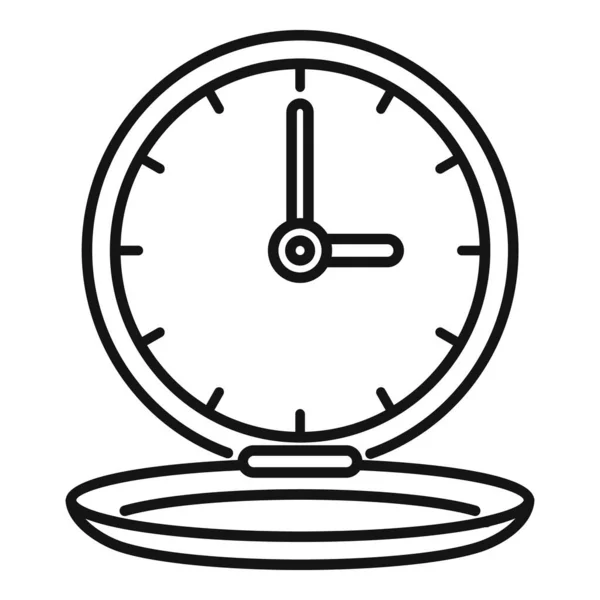 Icono de reparación de reloj portátil de oro, estilo de esquema — Archivo Imágenes Vectoriales