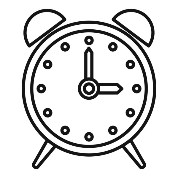 Ícone de reparação do relógio de alarme, estilo esboço — Vetor de Stock