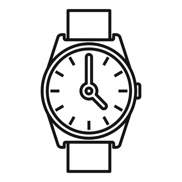 Relógio de mão ícone de reparação, estilo esboço — Vetor de Stock