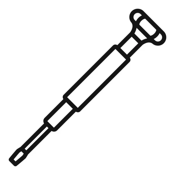 Reparação de metal ícone chave de fenda, estilo esboço — Vetor de Stock