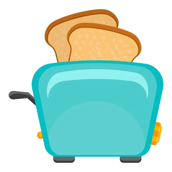 Domestic toaster icon, cartoon style — Stock Vector