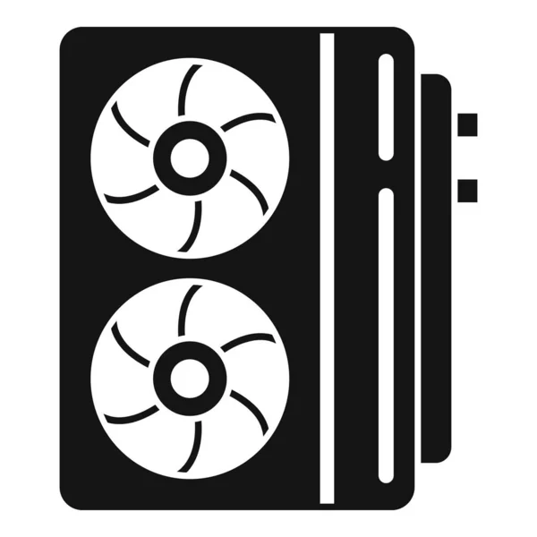 Icono de aire acondicionado industrial, estilo simple — Vector de stock