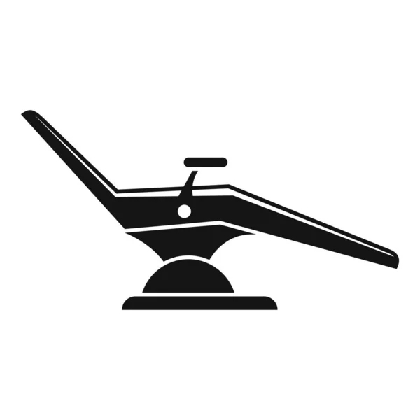 Dentist armchair icon, simple style — Stock Vector
