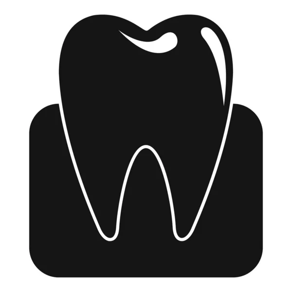 Ícone de dente saudável, estilo simples —  Vetores de Stock