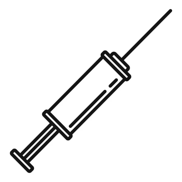 Ícone de seringa de dentista, estilo esboço —  Vetores de Stock