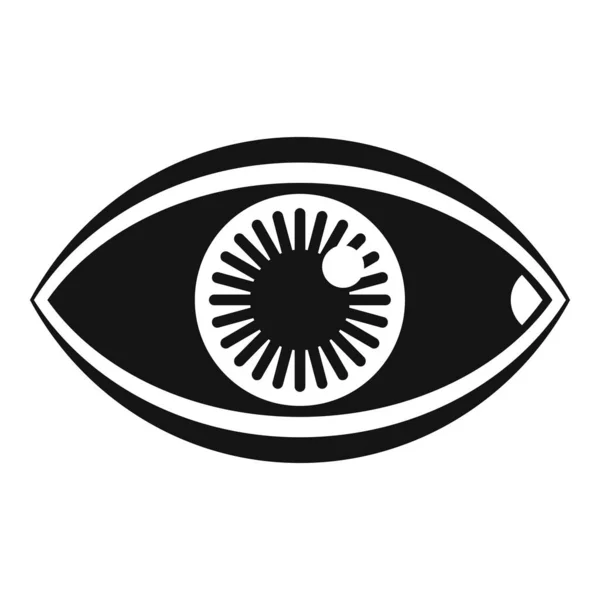 Ícone de olho de missão, estilo simples —  Vetores de Stock