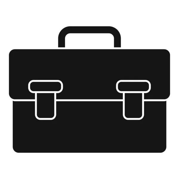Icono de bolsa de cuero, estilo simple — Vector de stock