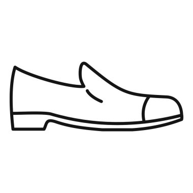 Zarif ayakkabı onarım ikonu, taslak biçimi