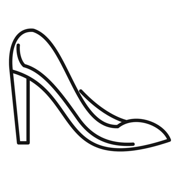 Icono de reparación de zapatos de mujer, estilo de esquema — Archivo Imágenes Vectoriales