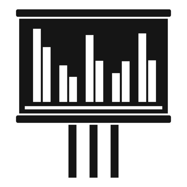 Bannière d'audit graphique icône, style simple — Image vectorielle
