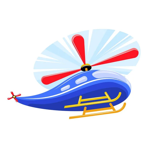 Rc giocattolo elicottero icona, stile cartone animato — Vettoriale Stock