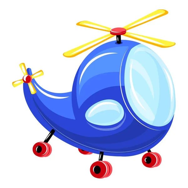 Spielzeug Hubschrauber Symbol, Cartoon-Stil — Stockvektor