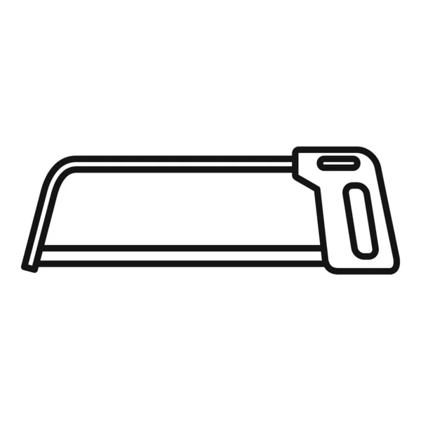 Icono de la sierra de arco, estilo de contorno — Vector de stock
