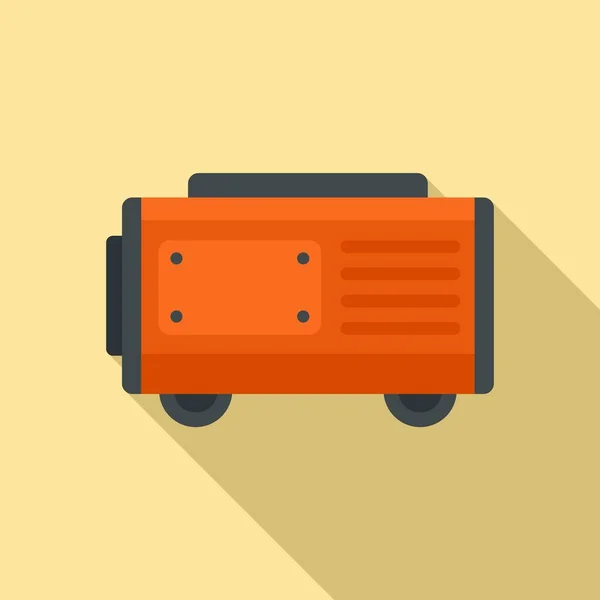 Üzemanyag-generátor ikon, lapos stílusban — Stock Vector