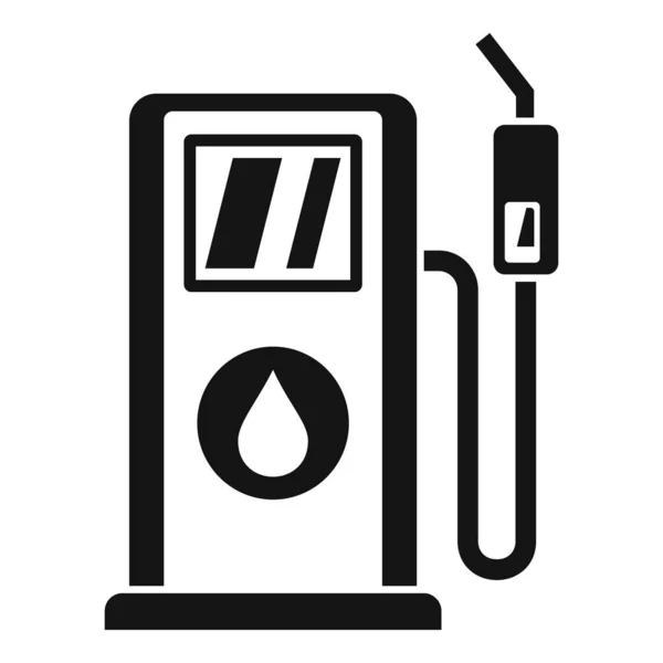 Benzinkút szivattyú ikon, egyszerű stílus — Stock Vector
