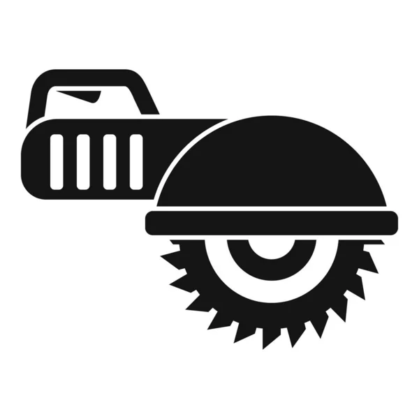 Gasoline circular saw icon, simple style — Stock Vector