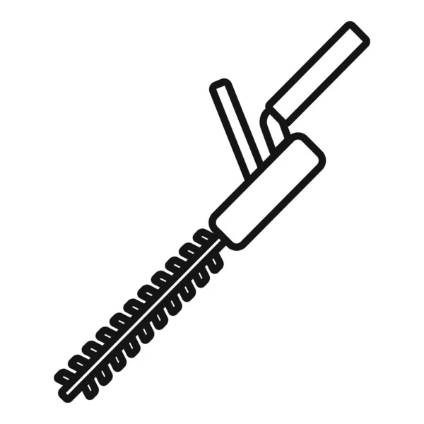 Icône de coupe-brosse, style contour — Image vectorielle