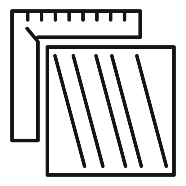 Ikona narzędzia Tiler, styl konturu — Wektor stockowy