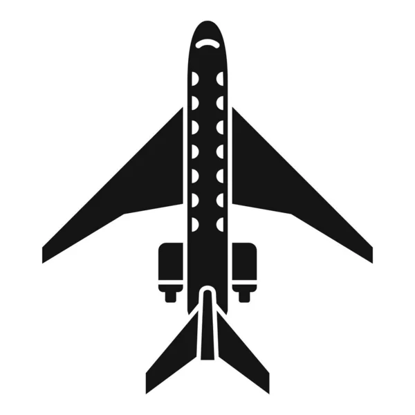 Uçak onarımı gövde simgesi, basit biçim — Stok Vektör